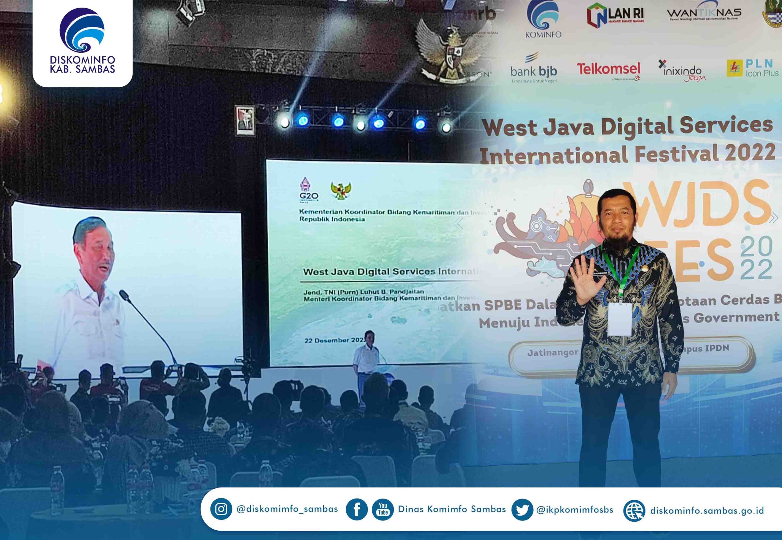 Kadis Kominfo Kab. Sambas Hadiri West Java Digital Services International Festival 2022