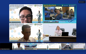 Read more about the article Dinas Kominfo Kabupaten Sambas Fasilitasi Rakorda Bangga Kencana 2026 via Zoom Meeting