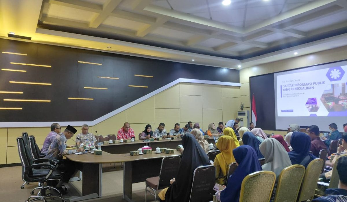 Diskominfo Sambas Fasilitasi Uji Konsekuensi Informasi Dikecualiakan, Guna Mutakhirkan Tata Kelola Informasi