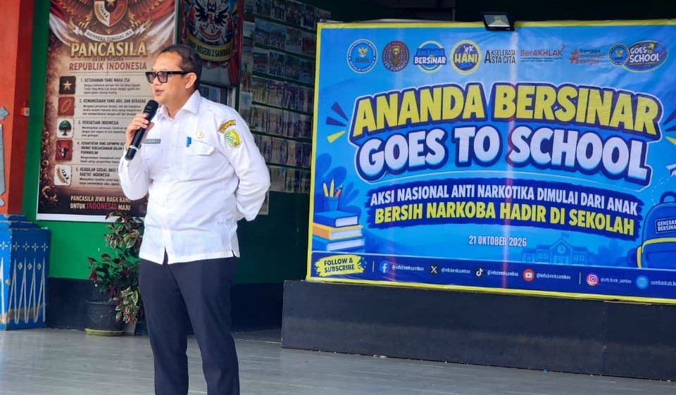 Kadis Kominfo Sambas Ajak Pelajar Bijak Bermedia Digital dan Tolak Narkoba